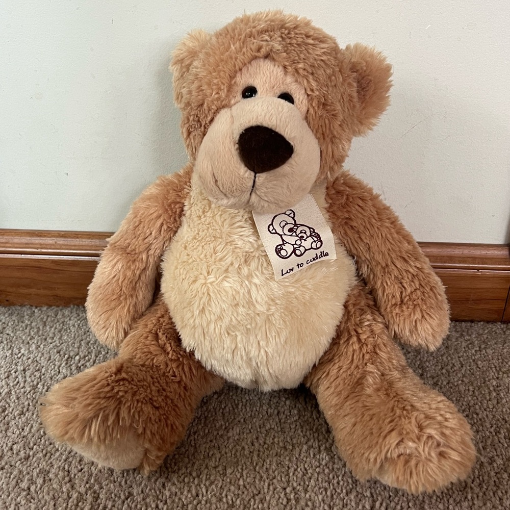 AURORA WORLD Teddy Bear in Light Brown Plush, 12”
